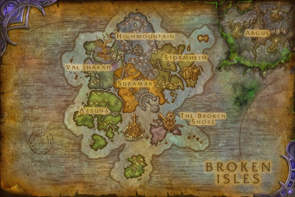 Mapa Islas Abruptas