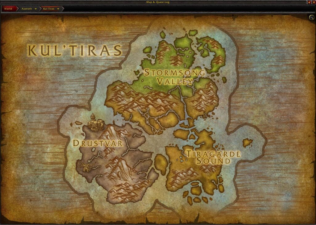 Mapa Kultiras wow